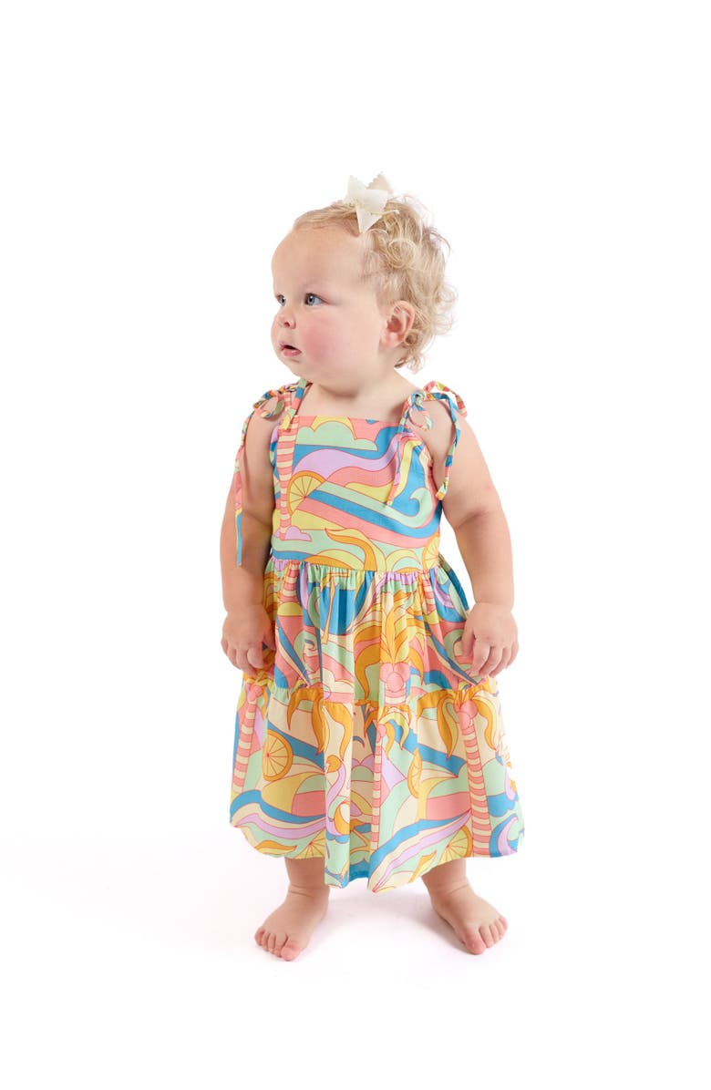 Kenny Flowers The Paradiso - Girls Resort Dress, Alternate, color, Yellow