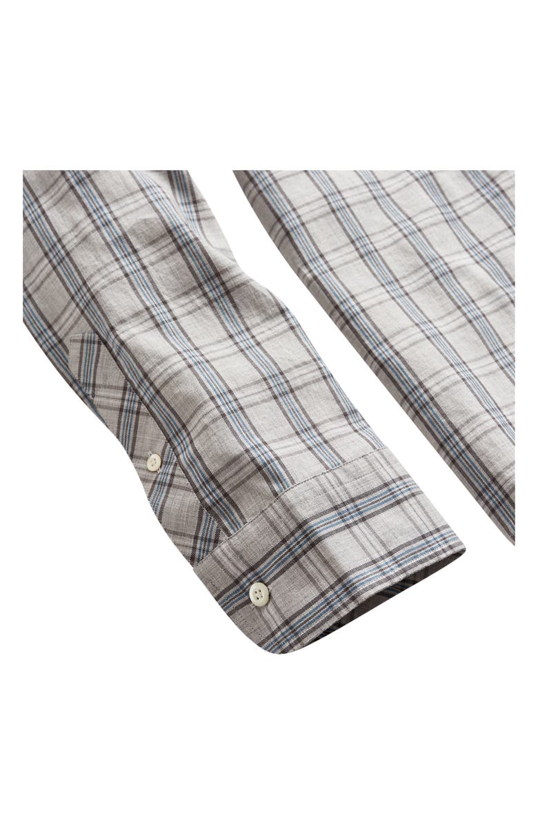 Billy Reid John T Standard Fit Mélange Plaid Button-Up Shirt, Alternate, color, 