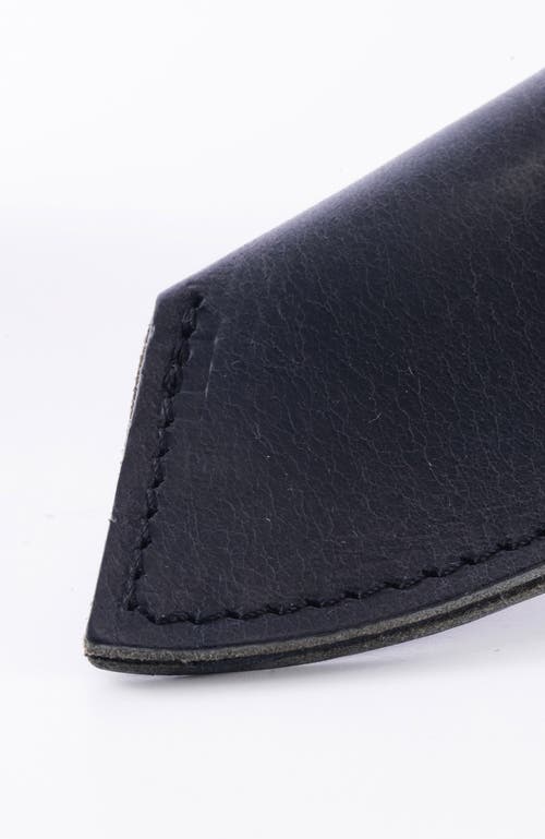 Messermeister Overland Chef 8 Inch Camp Knife Leather Sheath Black In Black