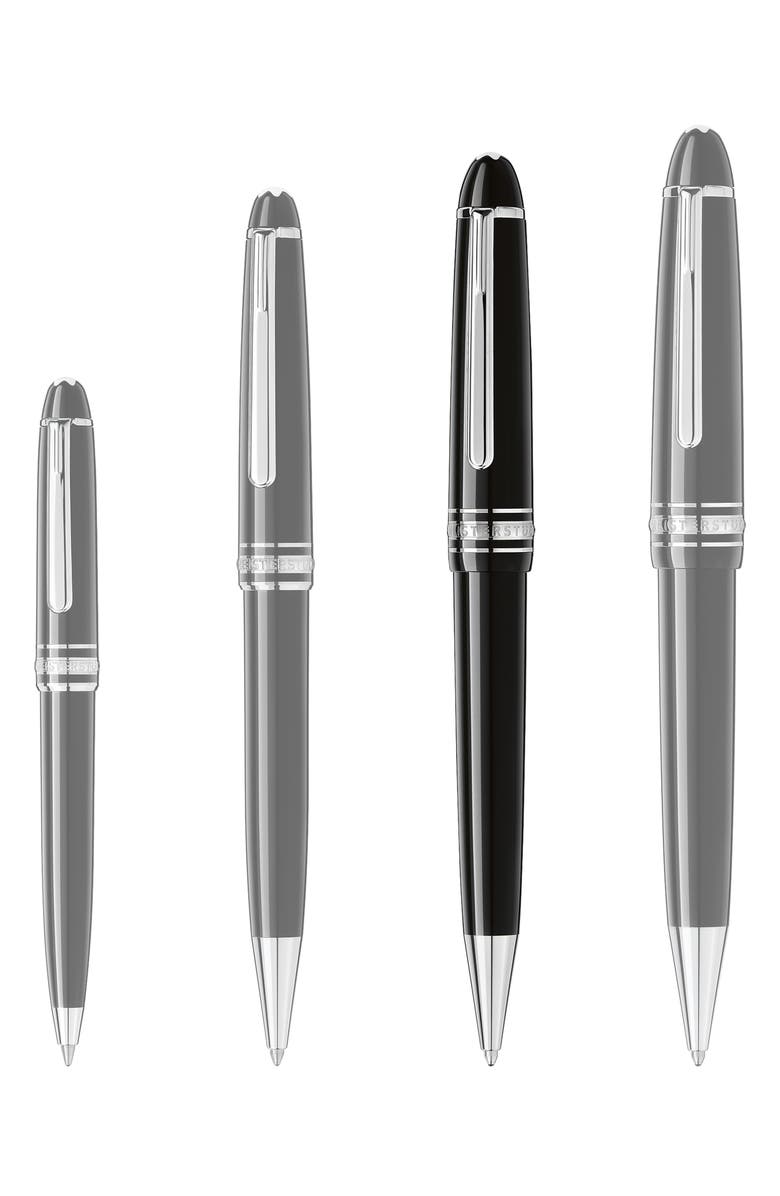 Montblanc Meisterstück Platinum Line Midsize Ballpoint Pen, Alternate, color, Black