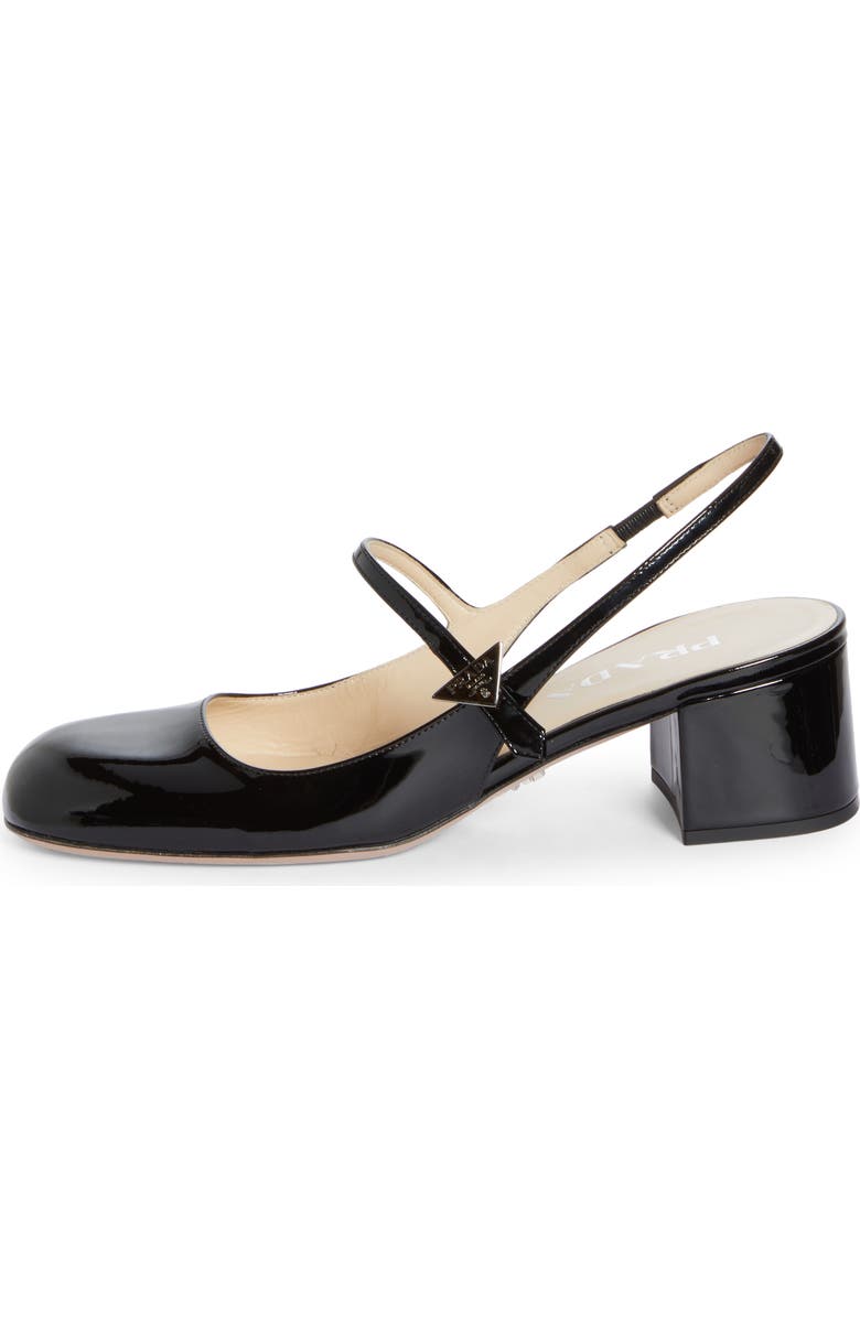 Prada Décoletté Logo Slingback Mary Jane Pump, Alternate, color,