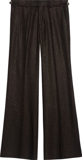 AMIRI Lurex Stripe Flare Trousers | Nordstrom