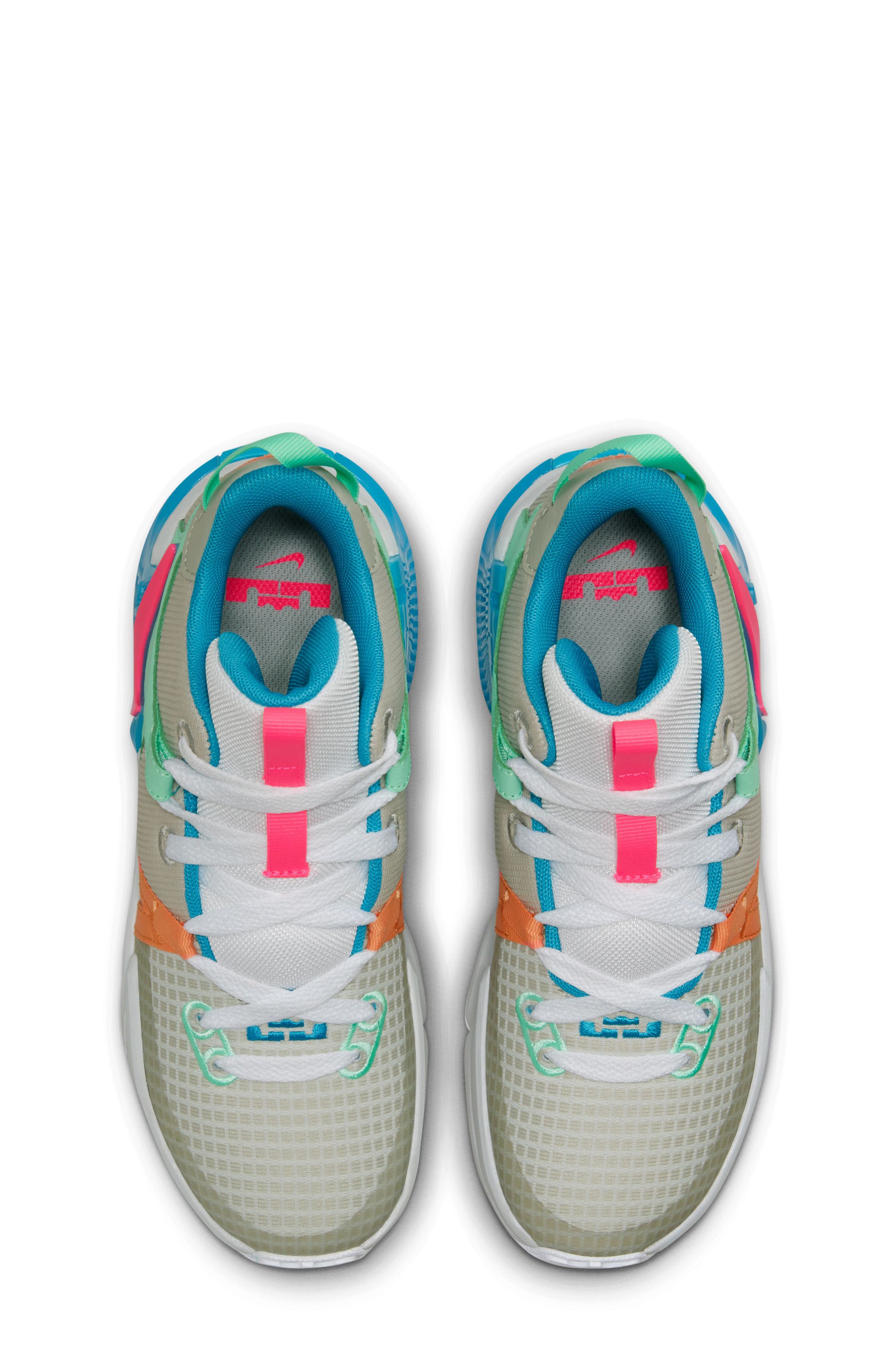 Nike Kids' LeBron Witness 7 Basketball Shoe, Alternate, color, 003 Gryfog/Hyprpk