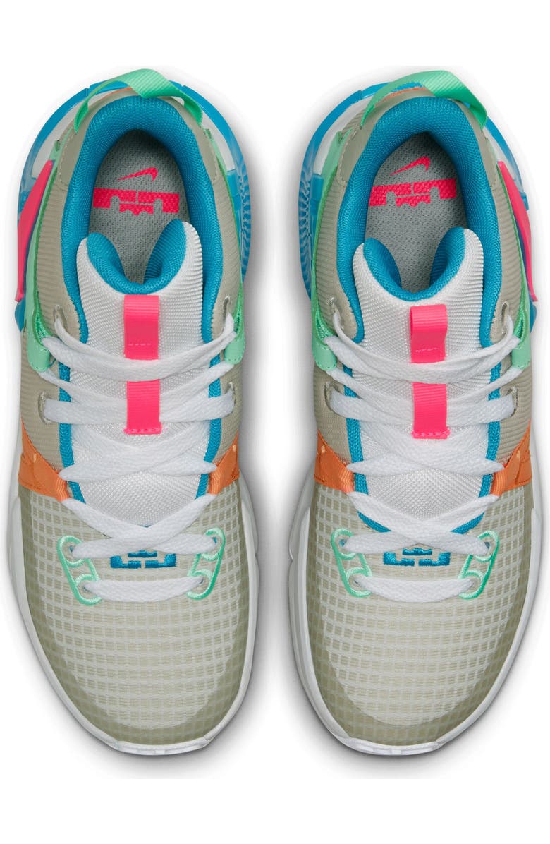 Nike Kids' LeBron Witness 7 Basketball Shoe, Alternate, color, 003 Gryfog/Hyprpk