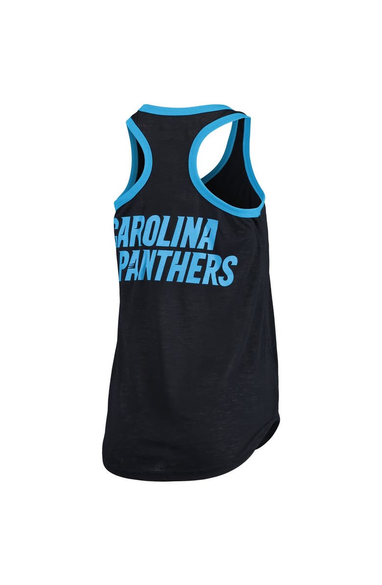 G-III 4HER BY CARL BANKS Women's G-III 4Her by Carl Banks Black Carolina Panthers Tater Tank Top, Alternate, color,