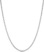 LuvMyJewelry Masato Bold Rolo Chain Necklace 925 Silver