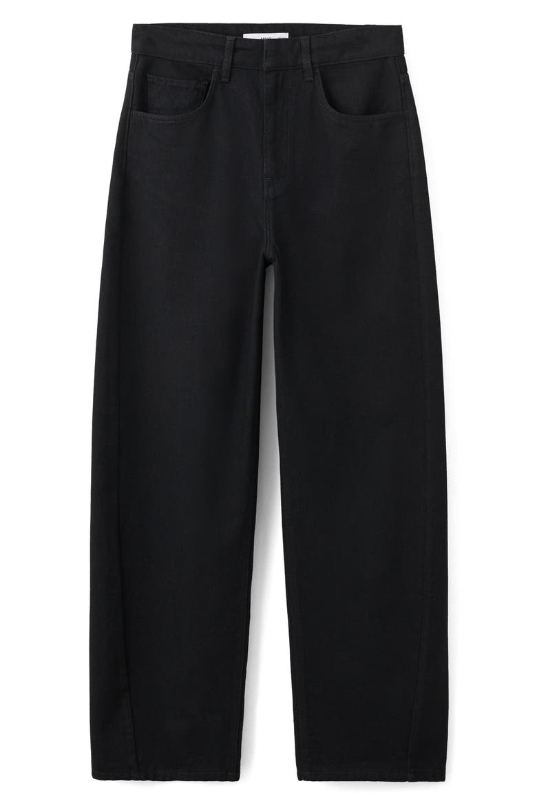 Mid Rise Balloon Jeans, Alternate, color, BLACK DENIM