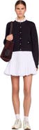 SANDRO Cardigan with detachable ruffle collar