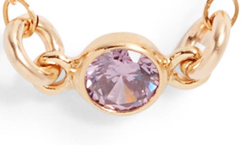 Set & Stones Birthstone Station Necklace In Gold