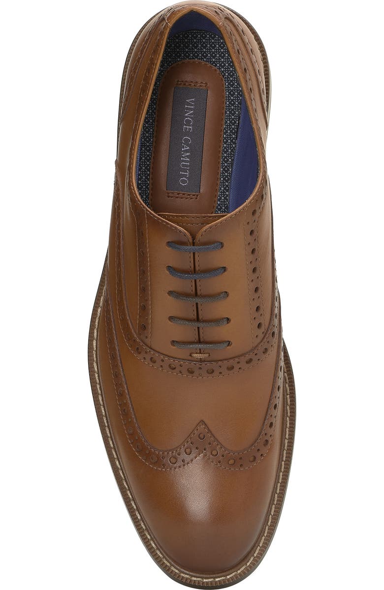 Vince Camuto Lazzarp Leather Oxford Shoe, Alternate, color, Brown 01