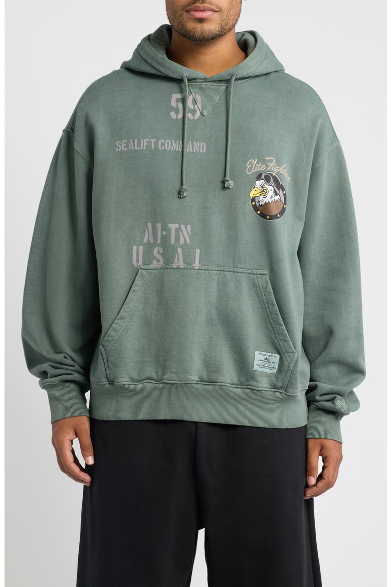 Elite Graphic Hoodie, Main, color, DEEP FOREST
