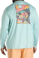 Columbia Big & Tall PFG Terminal Tackle Fish Shine Long-Sleeve T-Shirt