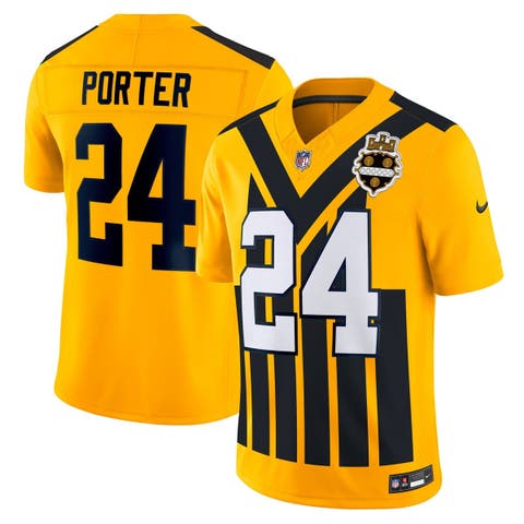 Men's Nike Joey Porter Jr. Gold Pittsburgh Steelers Alternate 1933 Throwback Vapor F.U.S.E. Limited Jersey