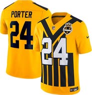 Nike Men's Nike Joey Porter Jr. Gold Pittsburgh Steelers Alternate 1933 Throwback Vapor F.U.S.E. Limited Jersey