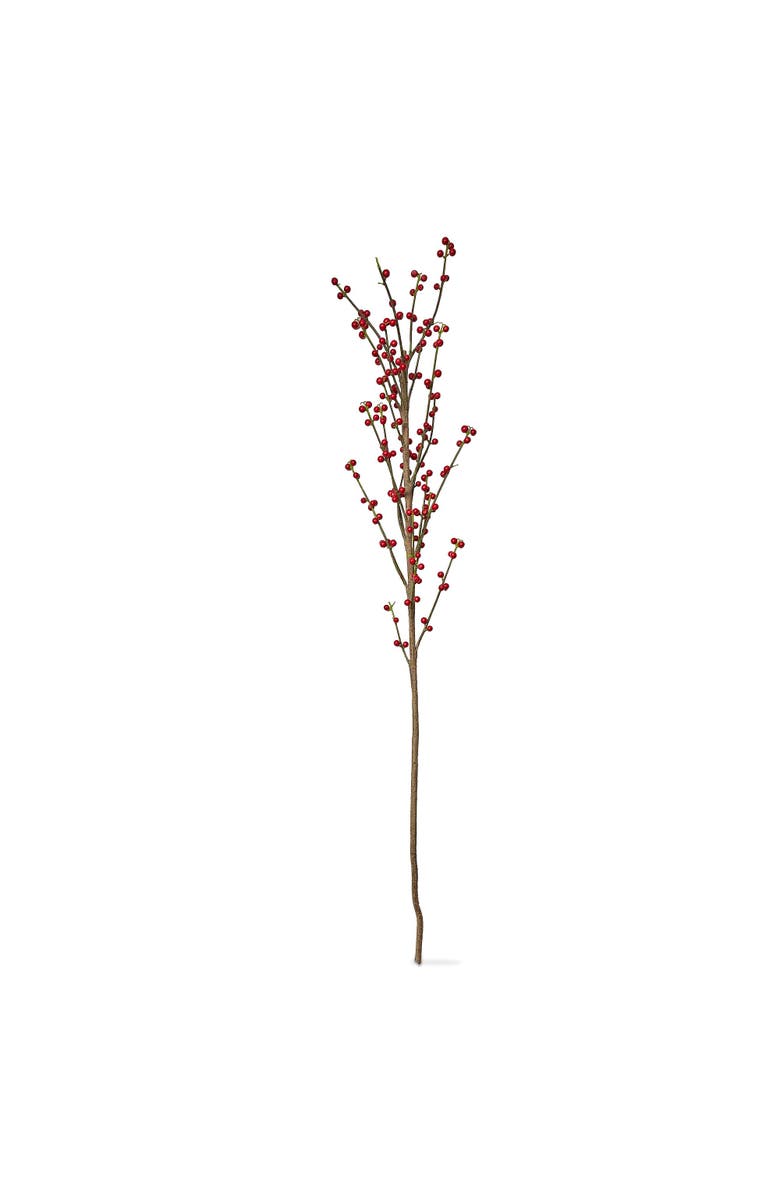 tag Berry Branch Artificial Stems Red Indoor Botanicals Decor, Main, color, Red