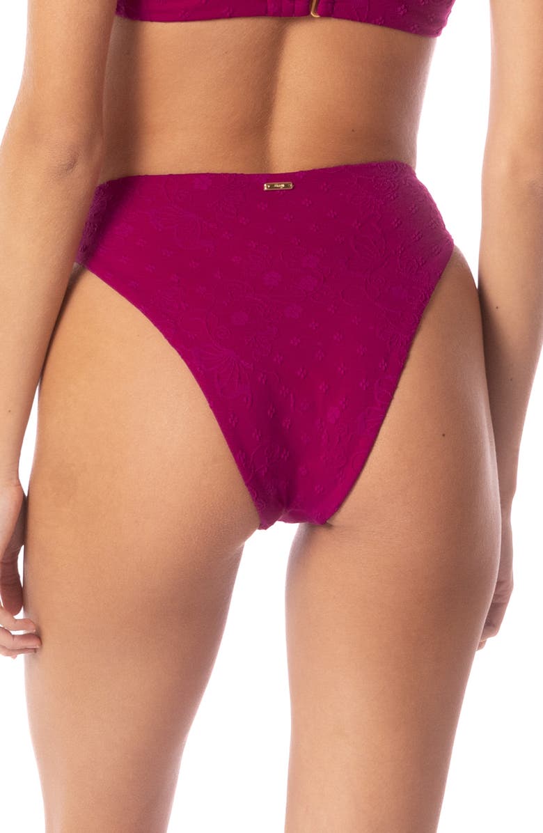Maaji Sully High Waist Reversible Bikini Bottoms, Alternate, color, Pink