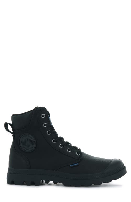 Palladium Pampa Waterproof Mixed Media Boot In Black