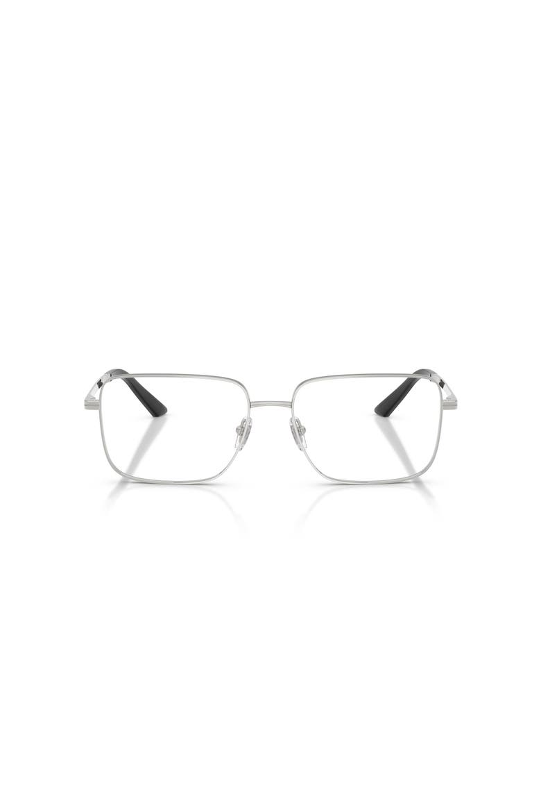 55mm Rectangle optical glasses, Alternate, color, Silver