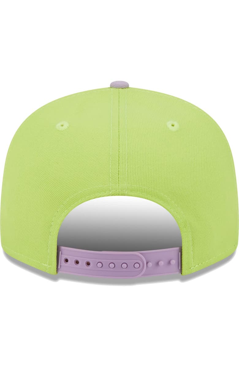 New Era Men's New Era Neon Green/Lavender Green Bay Packers Two-Tone Color Pack 9FIFTY Snapback Hat, Alternate, color, 
