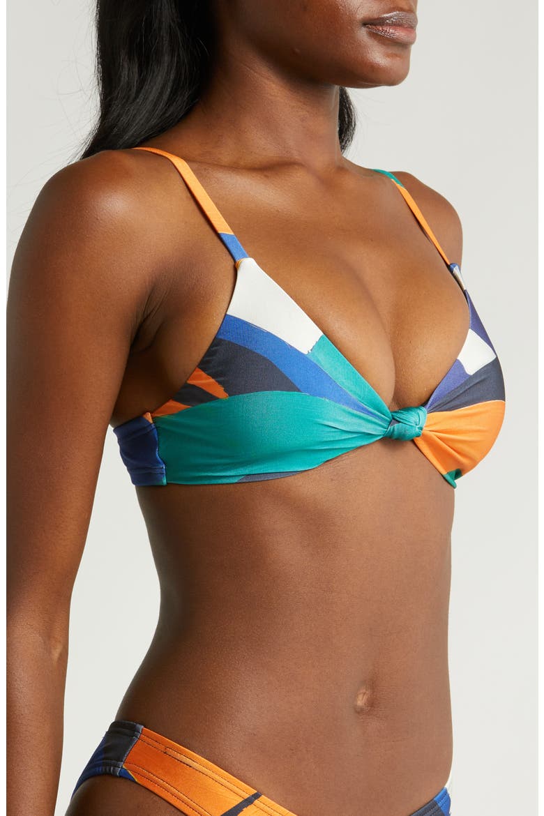 Vista Knot Bikini Top, Alternate, color, TUSCAN WAVES