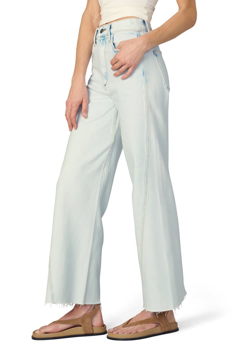 The Twisted Mia Raw Hem High Waist Ankle Flare Jeans, Alternate, color, REVERENCE