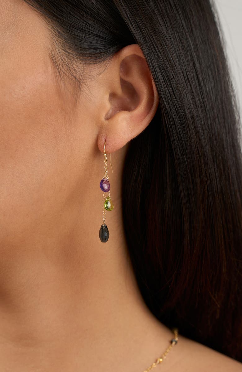Kiara by Ki-Ele Kara Semiprecious Stone Drop Earrings, Alternate, color,