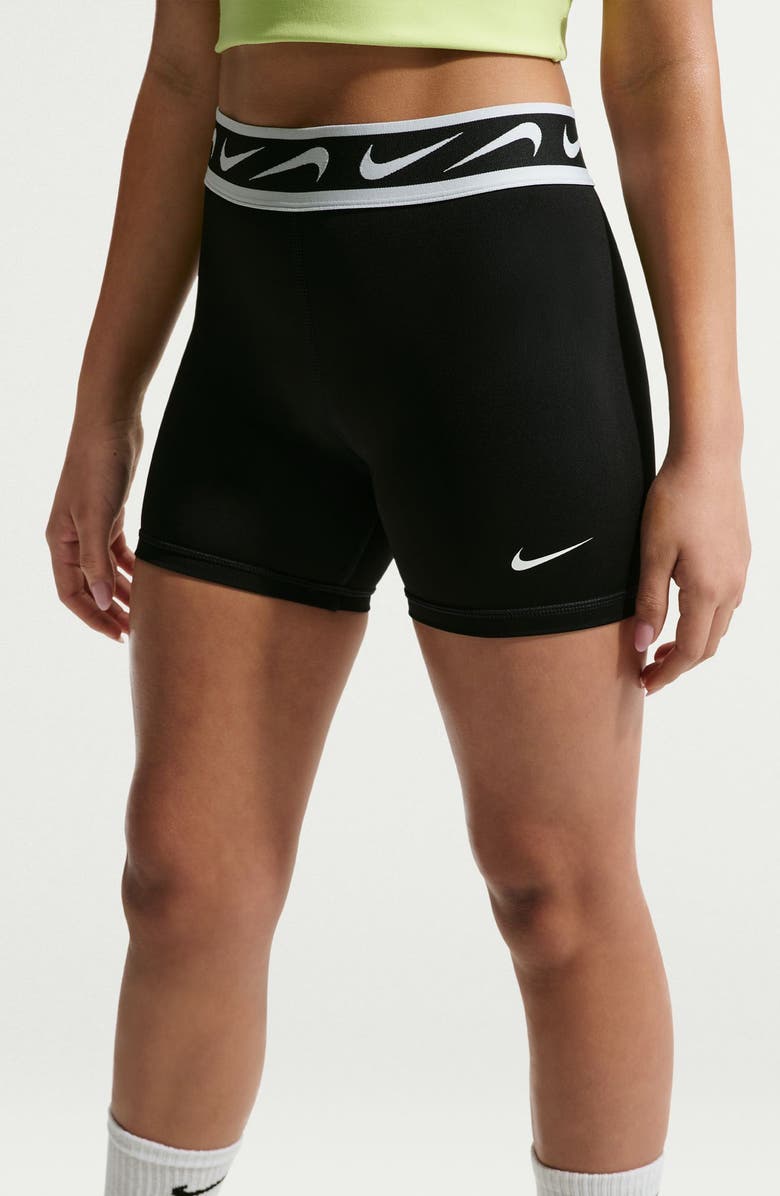 Nike Dri-FIT Dash Bike Shorts, Alternate, color, Black/ White