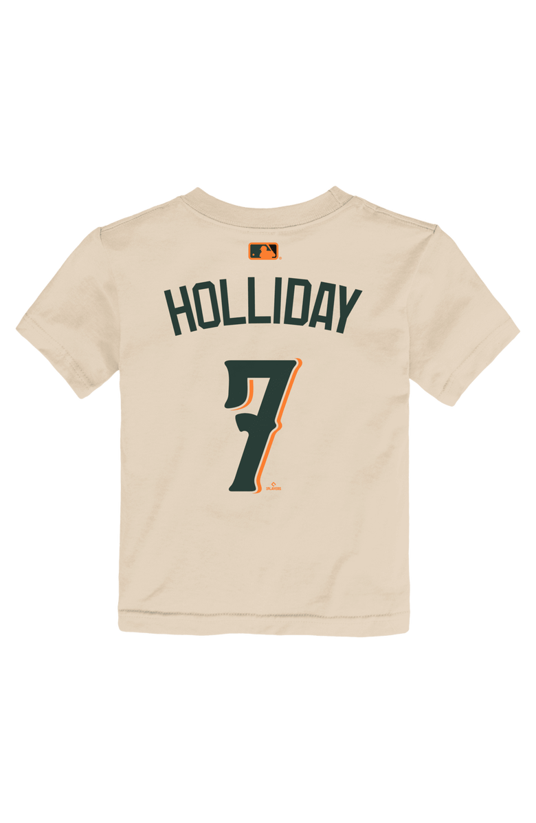 Nike Toddler Nike Jackson Holliday Cream Baltimore Orioles 2026 City Connect Name & Number T-Shirt, Alternate, color, Cream