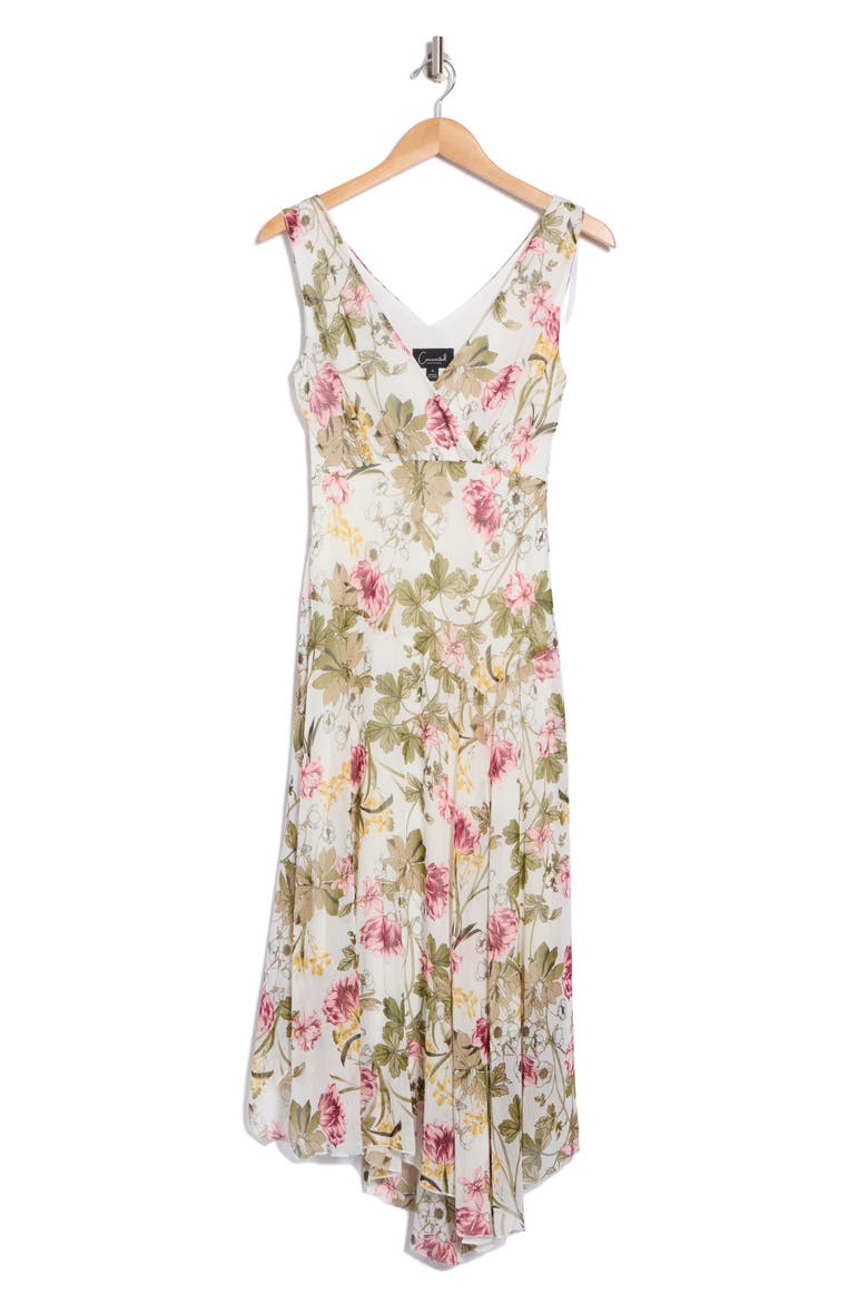 Asymmetric Hem Chiffon Dress, Alternate, color, IVORY