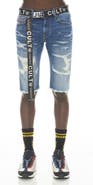 Cult of Individuality Rocker Belted Denim Shorts