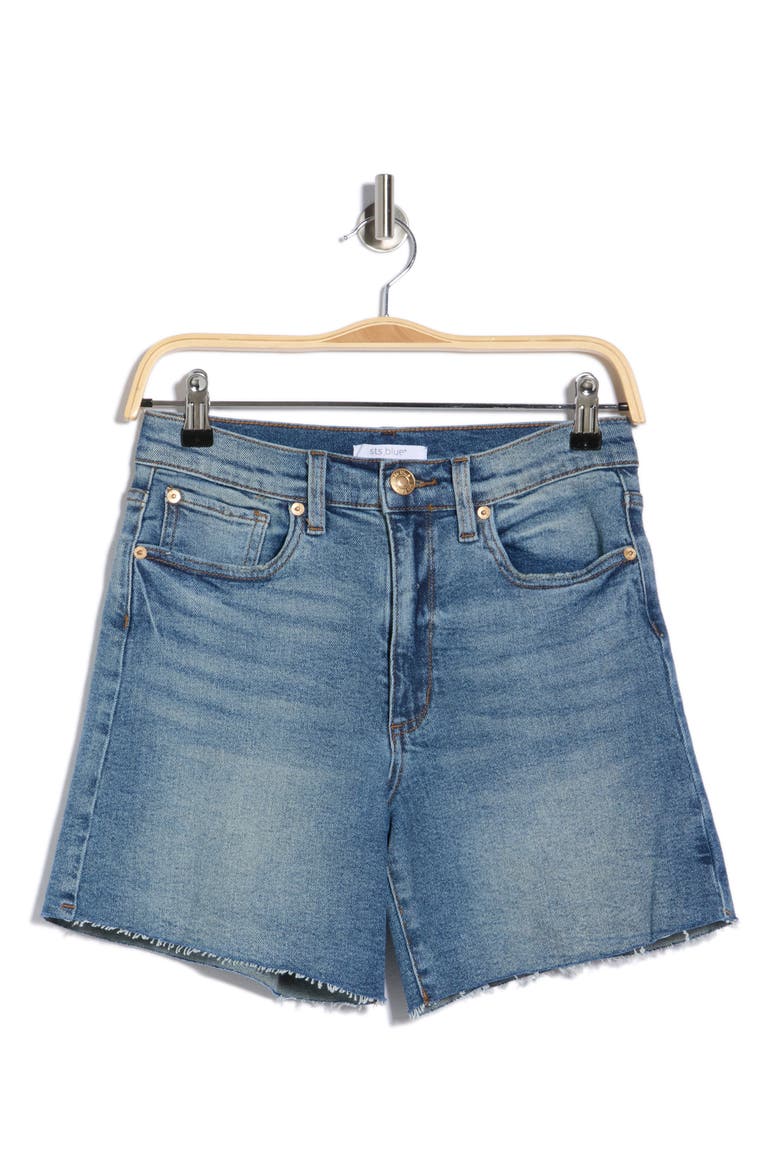 Layne High Rise Raw Hem Shorts, Alternate, color, KONA