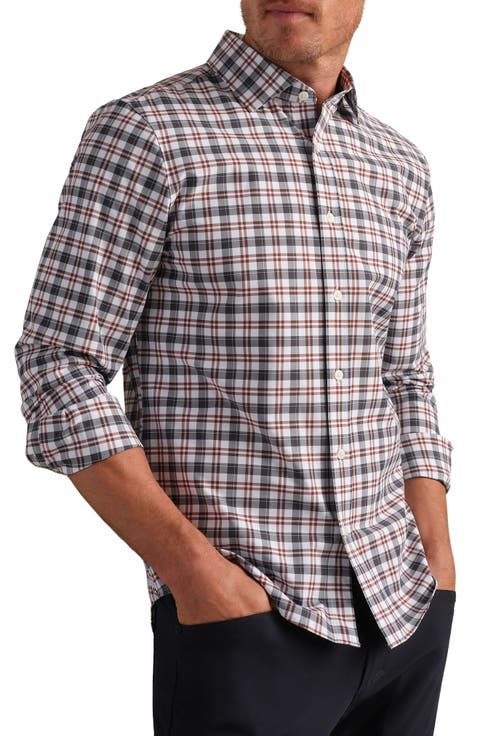 State of Mind Check Slim Fit Button-Up Shirt