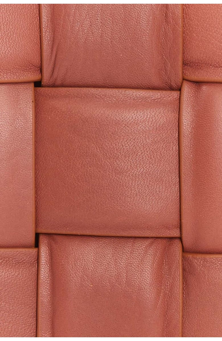 FURNIQ UK Hoxton Woven Suede Handbag, Alternate, color, Cognac Brown