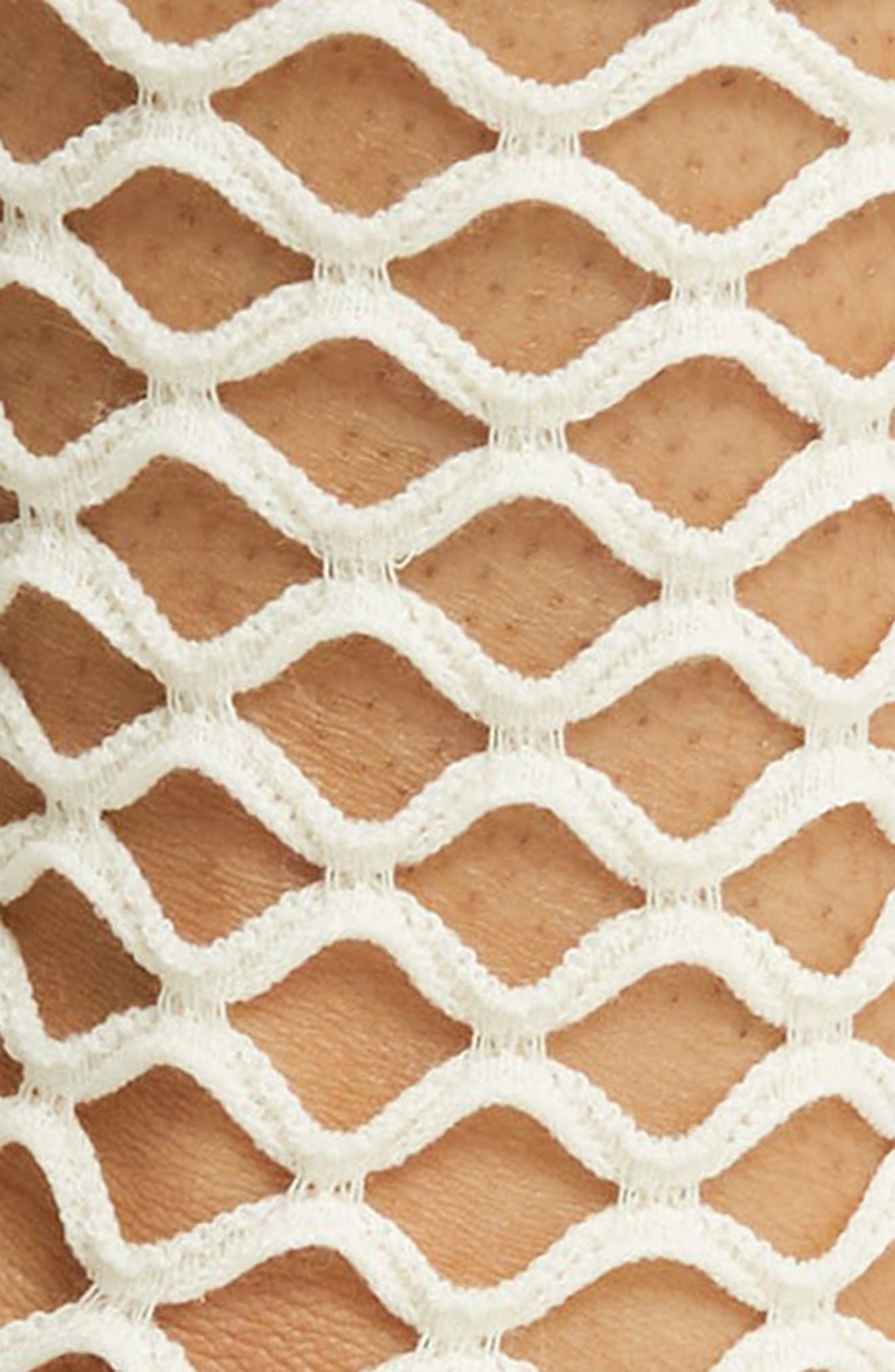 Hedge Fishnet Cotton Blend Crew Socks - image 2