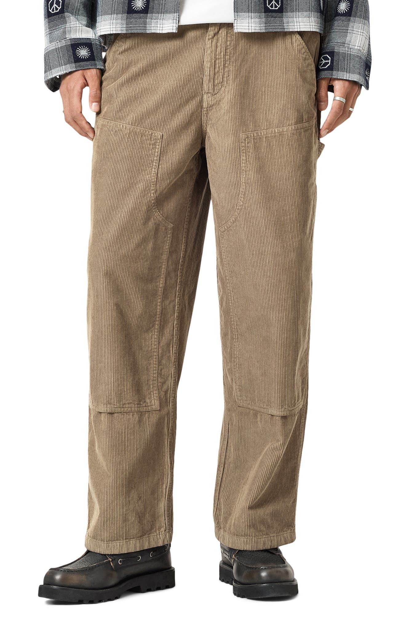 AllSaints Dustan Cotton Corduroy Wide Leg Pants