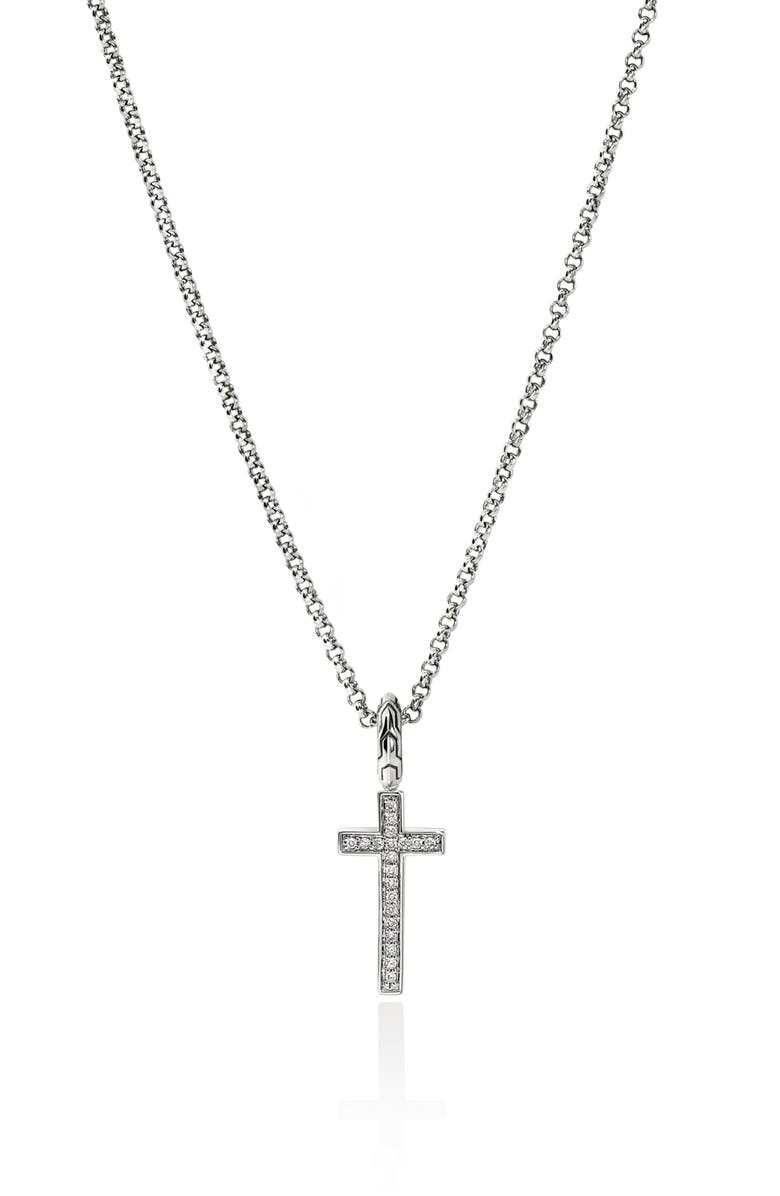 John Hardy JH Essential Cross Necklace, Main, color,