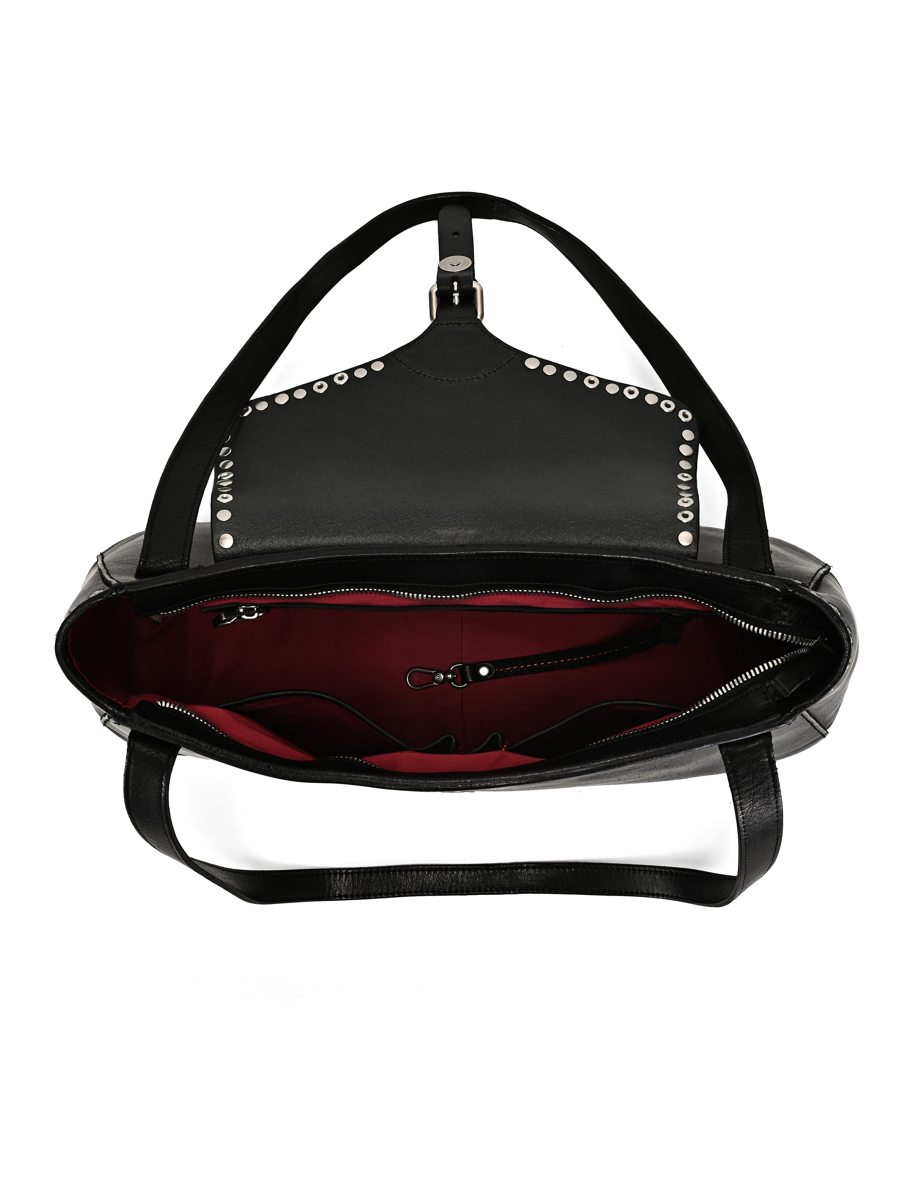 OLD TREND Monarda Genuine Leather Minimal Everyday Shoulder Bag, Alternate, color, Black