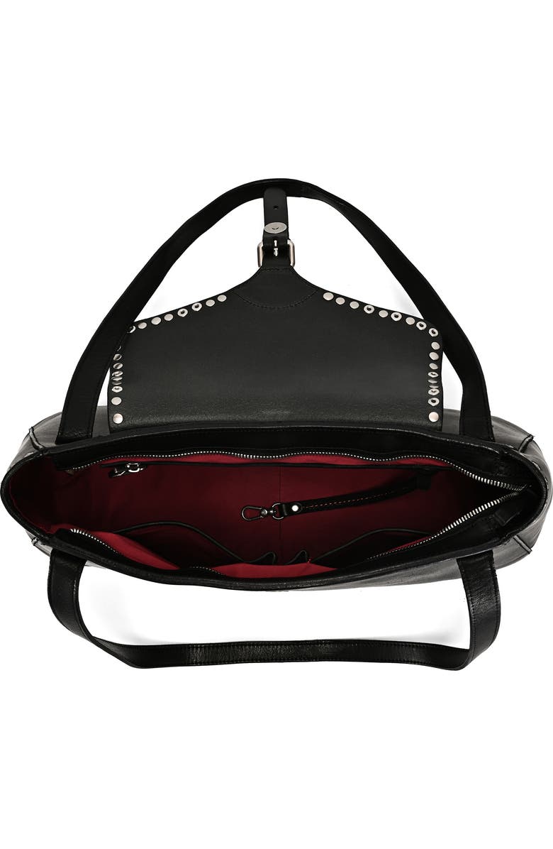 OLD TREND Monarda Genuine Leather Minimal Everyday Shoulder Bag, Alternate, color, Black