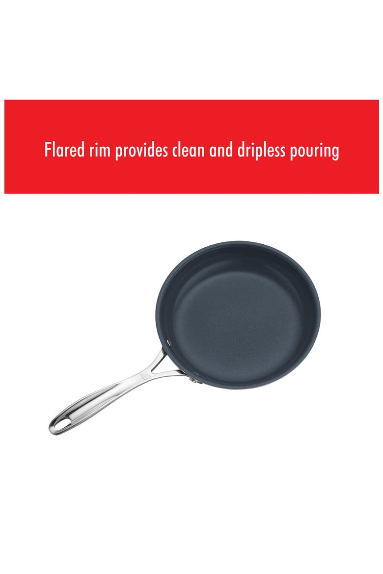 Clad CFX 8-inch Stainless Steel Ceramic Nonstick Fry Pan, Alternate, color, SILVER