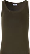 Akris punto Scoop Neck Cotton Sweater Tank