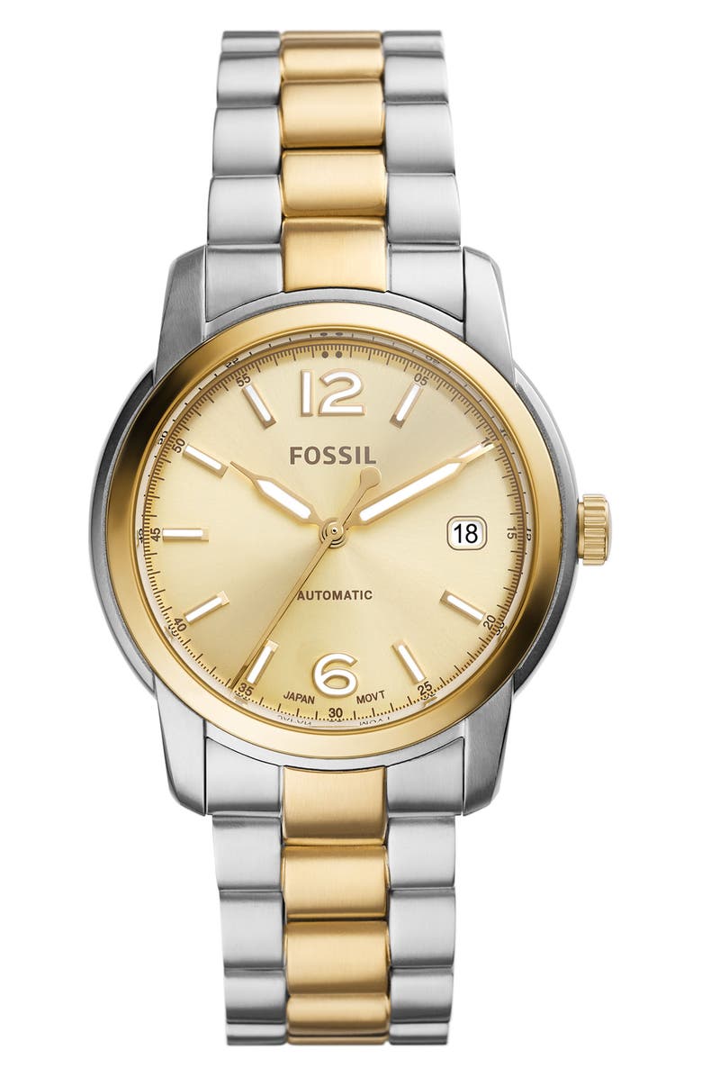 Fossil Heritage Bracelet Watch, 38mm, Main, color,