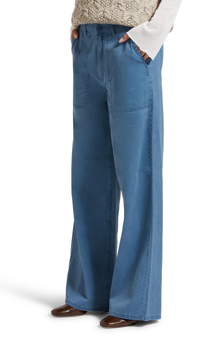 Brixton Military Twill Pants, Alternate, color, Deep Sea