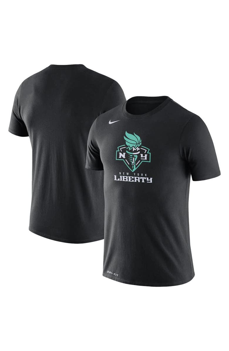 Nike Men's Nike Black New York Liberty Logo Performance T-Shirt, Main, color, 
