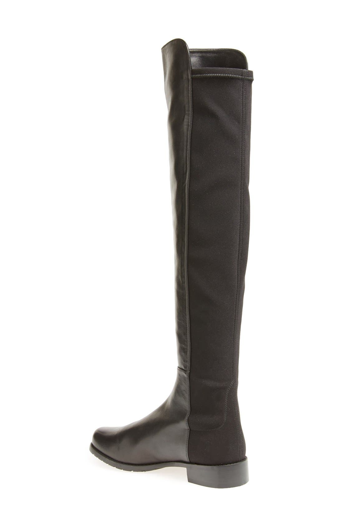 5050 Over the Knee Boot, Alternate, color, BLACK
