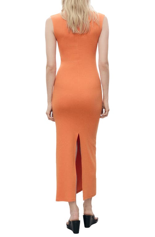 Mango Curra Ruched Sleeveless Column Dress