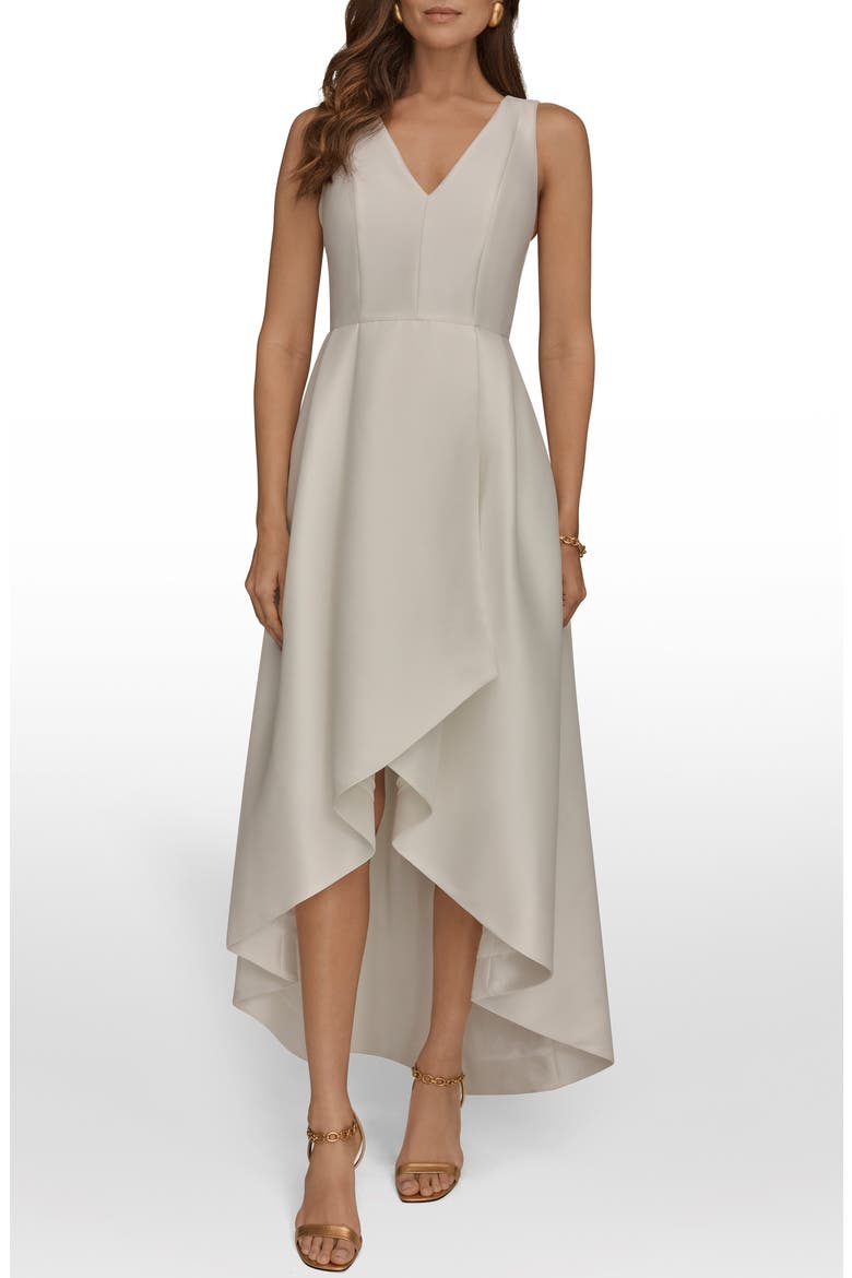 High Low Gown, Main, color, CREAM