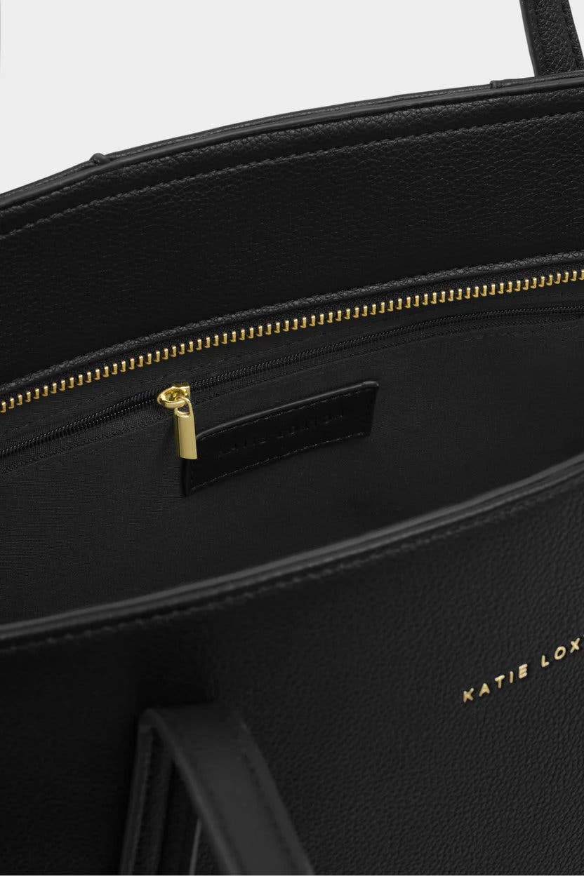 Katie Loxton Harlyn Work Tote Bag in Black, Alternate, color, 