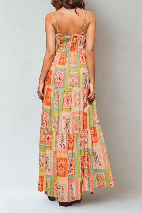 Label Of Love Dream Front Tie Maxi Dress In Pink