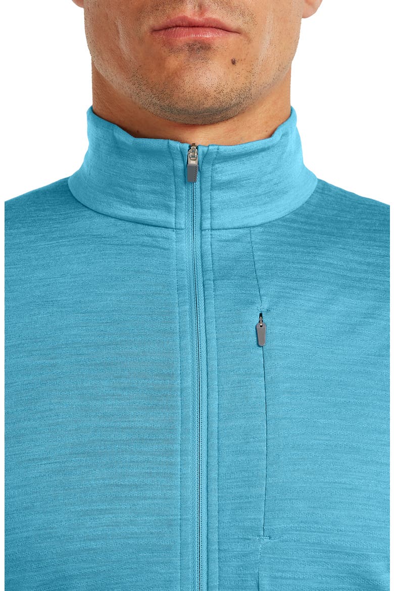 Tencel & Merino 200 Realfleece Descender Quarter Zip Pullover, Alternate, color, ARCTIC/ ATLANTIS/ CB