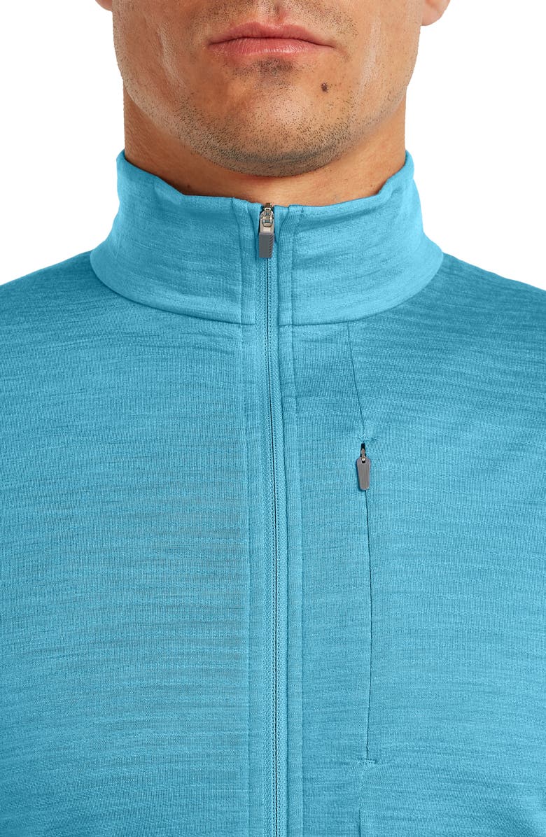 Icebreaker Tencel & Merino 200 Realfleece Descender Quarter Zip Pullover, Alternate, color, Arctic/ Atlantis/ Cb